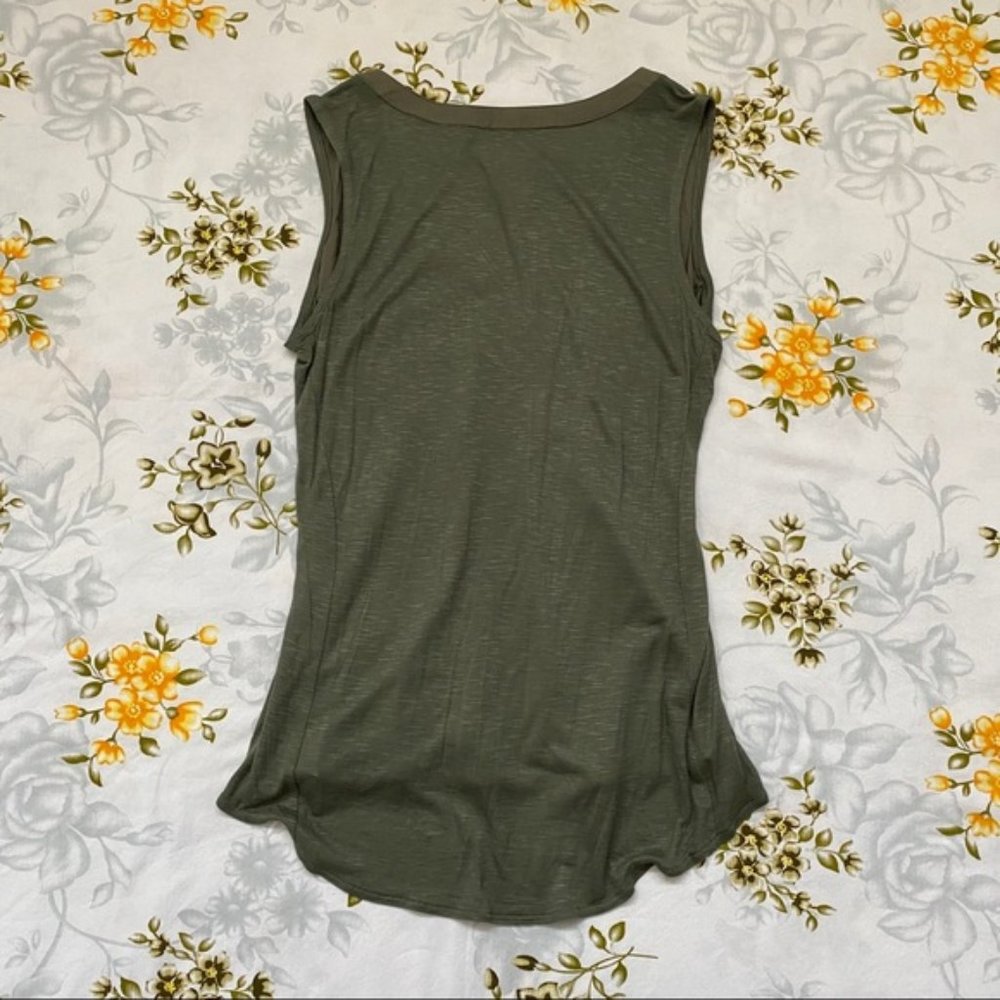 NWOT rxb Green Embroidered Tank - Picture 3 of 6